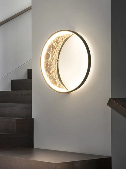 Half Moon Bedroom Wall Lamp