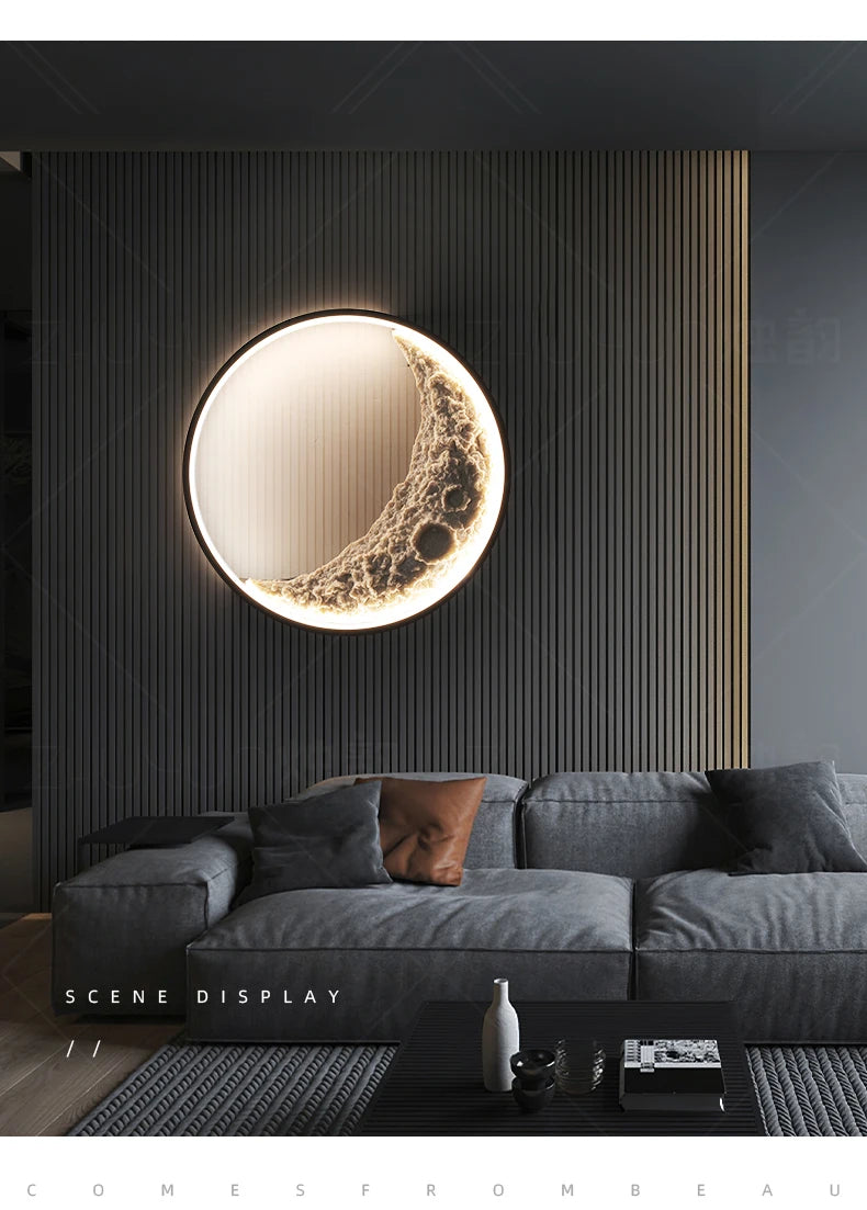 Half Moon Bedroom Wall Lamp