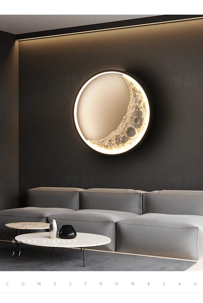 Half Moon Bedroom Wall Lamp