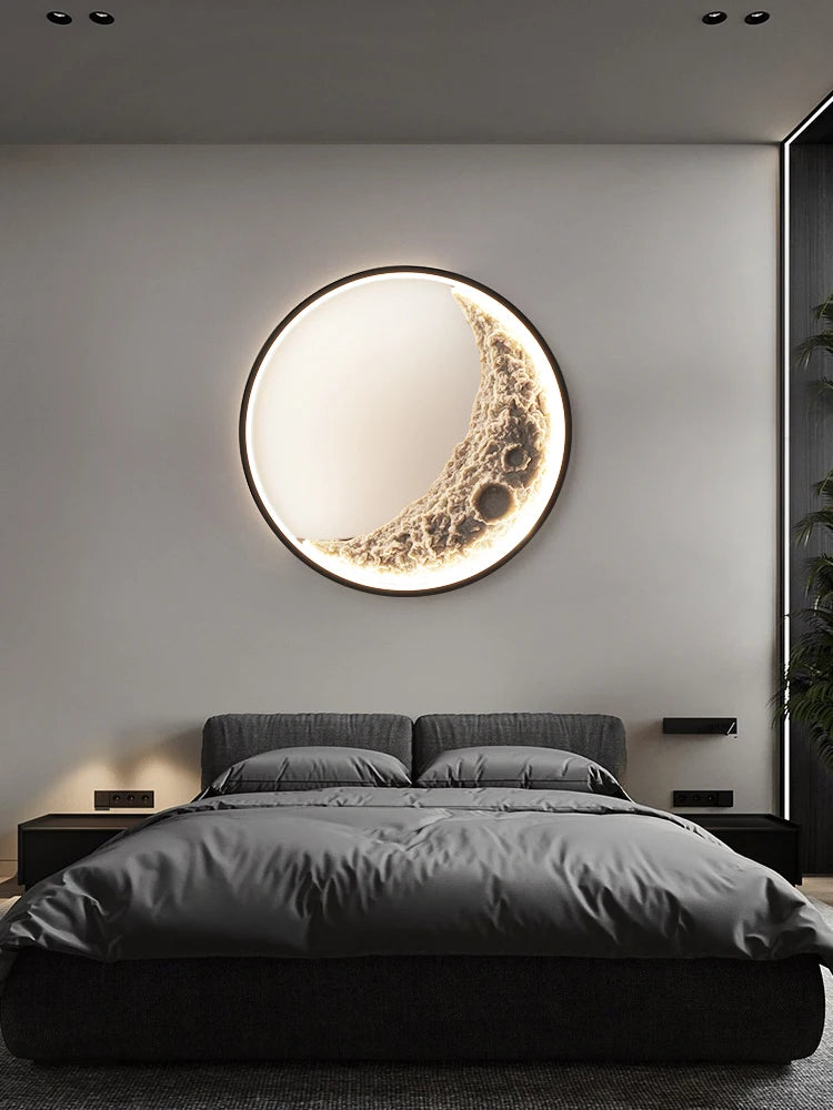 Half Moon Bedroom Wall Lamp