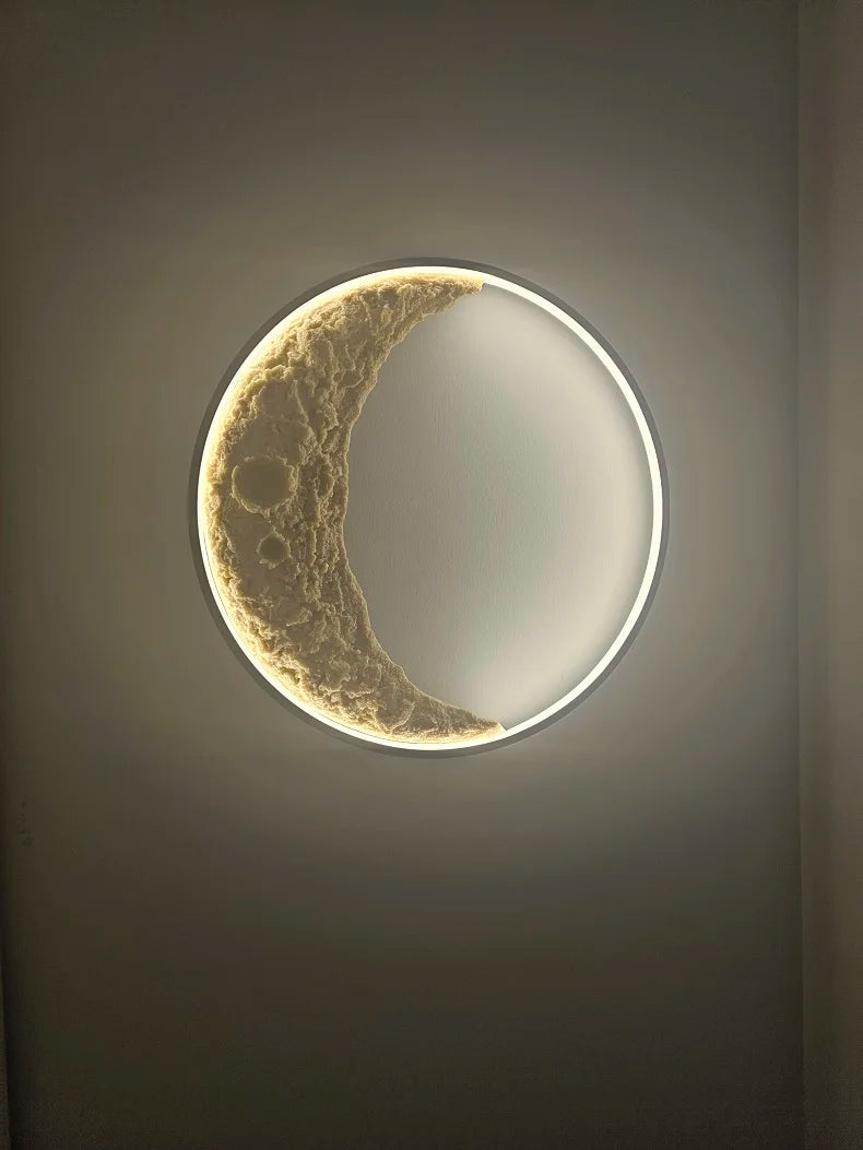 Half Moon Bedroom Wall Lamp