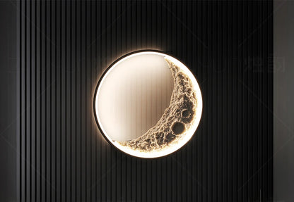 Half Moon Bedroom Wall Lamp